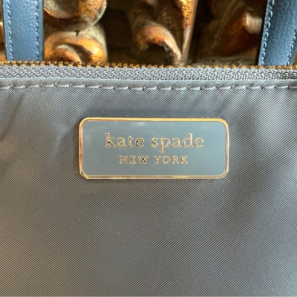 Kate Spade Slate Blue Nylon Tote Bag - Picture 2 of 9